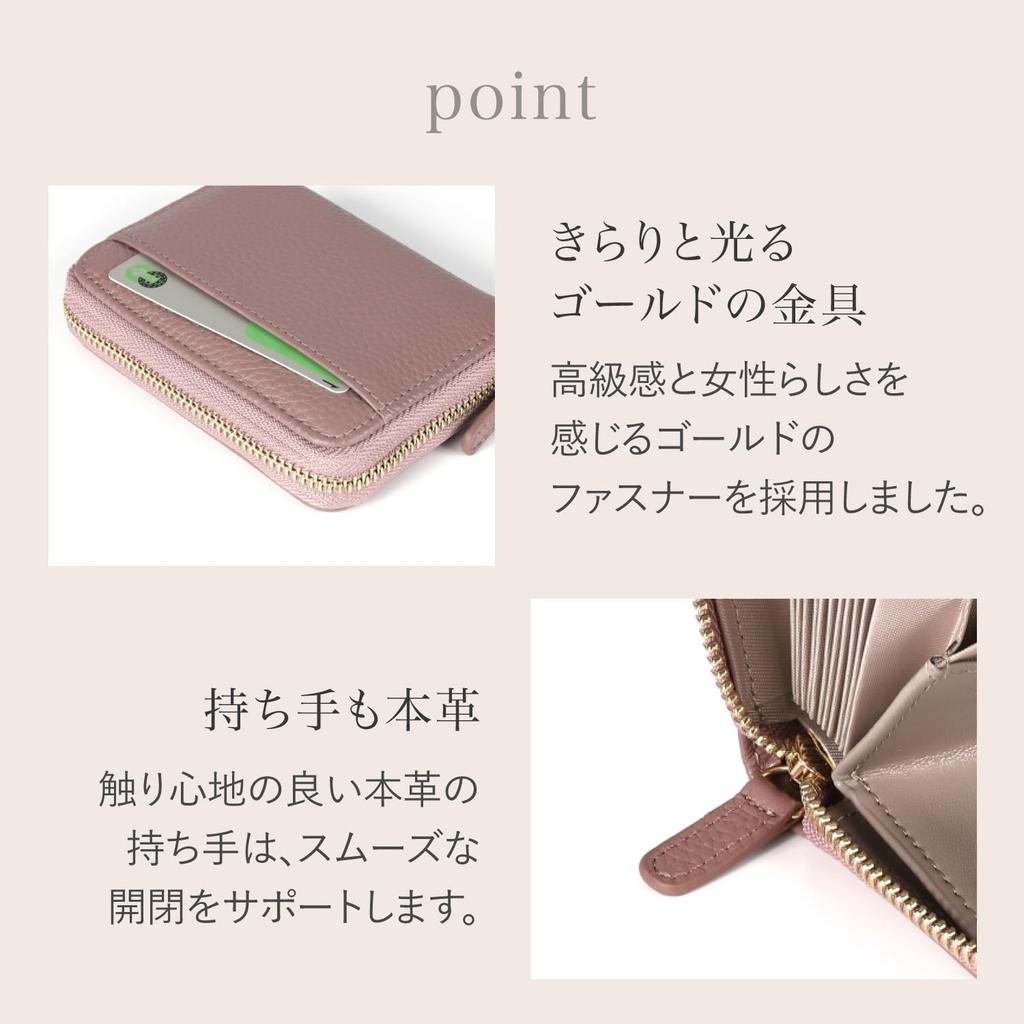 LASIEM Compact Mini Genuine Easy To Store Large Coin Pink Women's Wallet, Leather, Bills, Bi-fold Design, Accordion-Free, Anti-Skimming, Capacity,