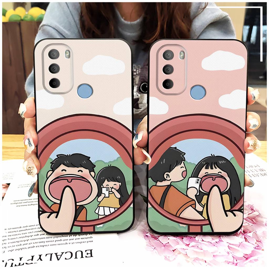 TPU Durable Phone Case For MOTO G31 With Fingerprint/XT2173-1 Anti-dust Back Cover Soft Case Cartoon Protective Silicone