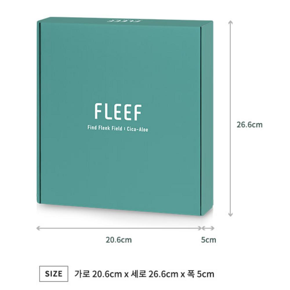 FLEEF Cica Aloe Skin Care Ampoule Skin Toner 200ml + Calming All-in-One 200ml + Cleansing Gel Foam 50ml Calming Gift Set, 1 set