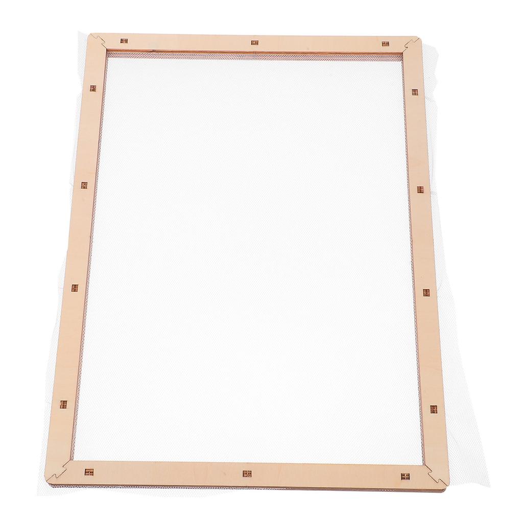 Деревянная рамка с краями (Deckle Screen) 30x40 см Точная форма-рамка для изготовления бумаги DIY Сетка для проектов с бумагой из сушеных цветов