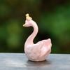 Фигурка Лебедя Прекрасная Миниатюрная Фигурка Кукла DIY Украшение для Торта Симуляция Короны Фигурка Лебедя Смола Модель Животного Рождественский Свадебный Подарок