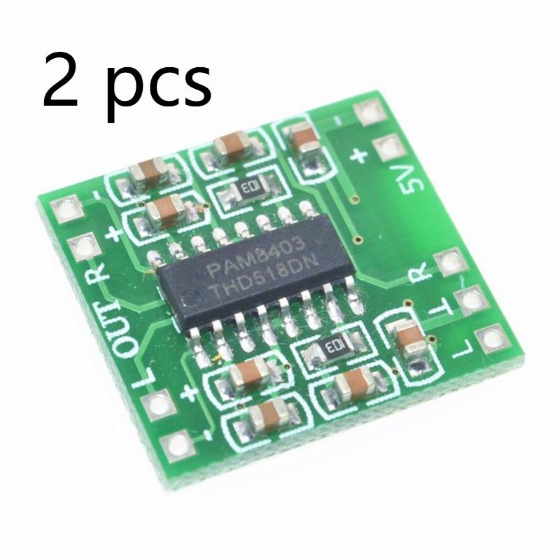 PAM8403 Супер Мини Цифровой Усилитель Плата 3Вт×2 Класс D DC 2.5-5В Питание от USB Двухканальный Стерео Аудио Модуль Ультра Компактный