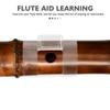 NOLITOY Flute a Practice Aid for Beginners and Made of Clear Lightweight and Easy to Use Mouthpiece, Students, Plastic,