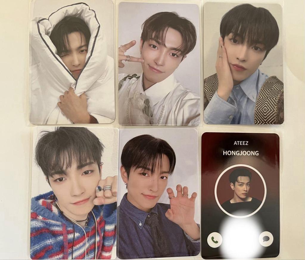 [USED] ATEEZ HONGJOONG Trading Card Set of 6