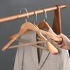 3pcs Non Slip Wide Shoulder Hanger Wooden Heavy Duty Strong Coat Hangers,Smooth Finish 360° Swivel Hook Solid Wood Hangers Shirt Suit Closet Organizer