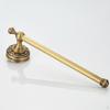Brass Wall Mounted Single Rod Bathroom Towel Rack Bar Rail