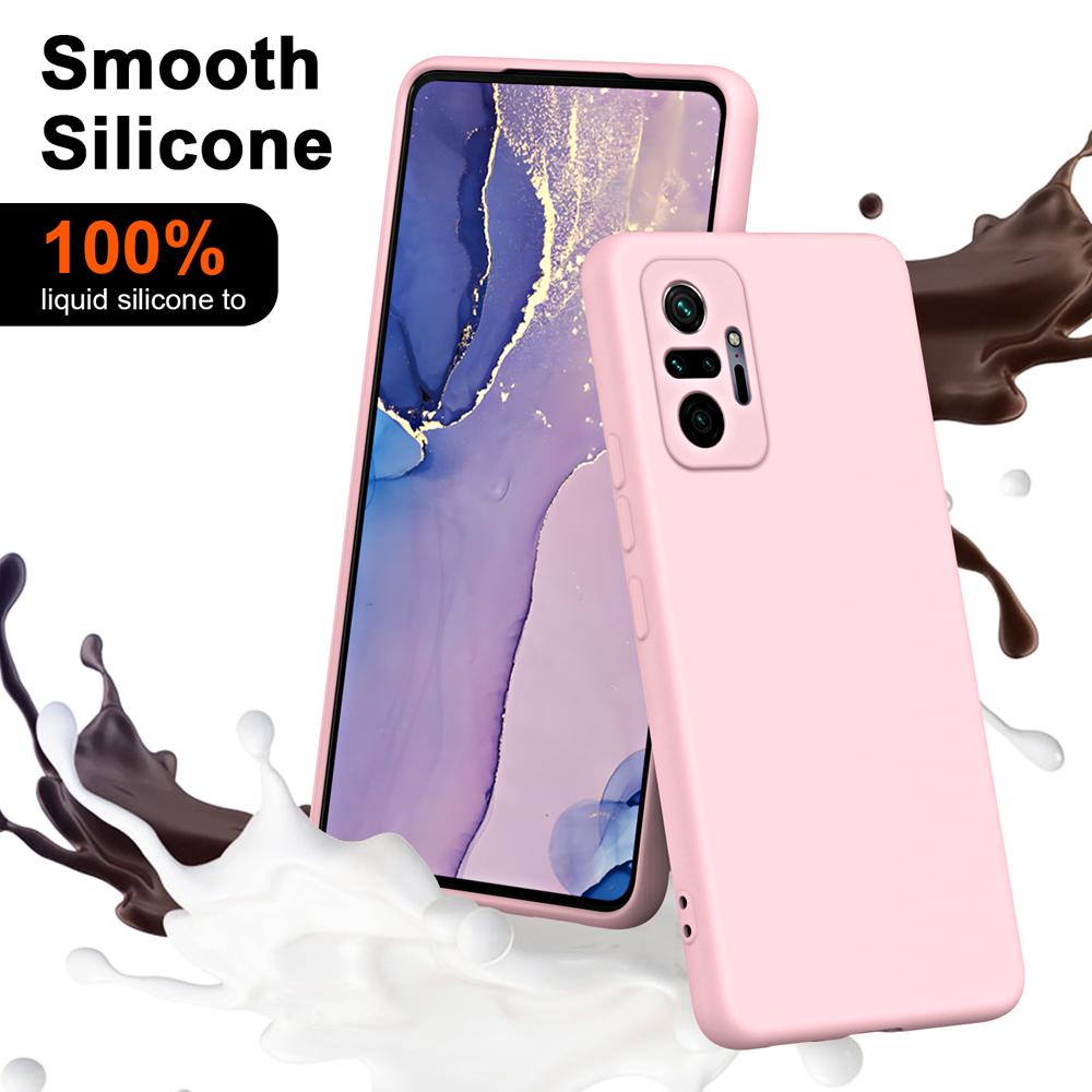 Силиконовый чехол для телефона Xiaomi Redmi Note 10 10s 10T 11 11s 12s 12 Pro Plus 5G Redmi 10A 10C 12C матовый чехол цвета конфеты