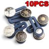 1-10PCS Metal Button Extender For Pants Jeans Free Sewing Adjustable Retractable Waist Extenders Button Waistband Expander