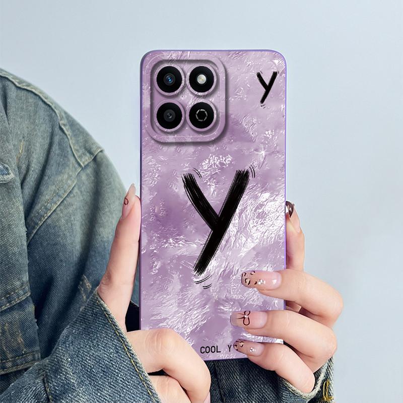 For Huawei Honor X7C Capa Play 60 Plus Funda 200 Smart Soft Silicone Phone Case HonorX7c Protective Letter Pattern Printed Cover