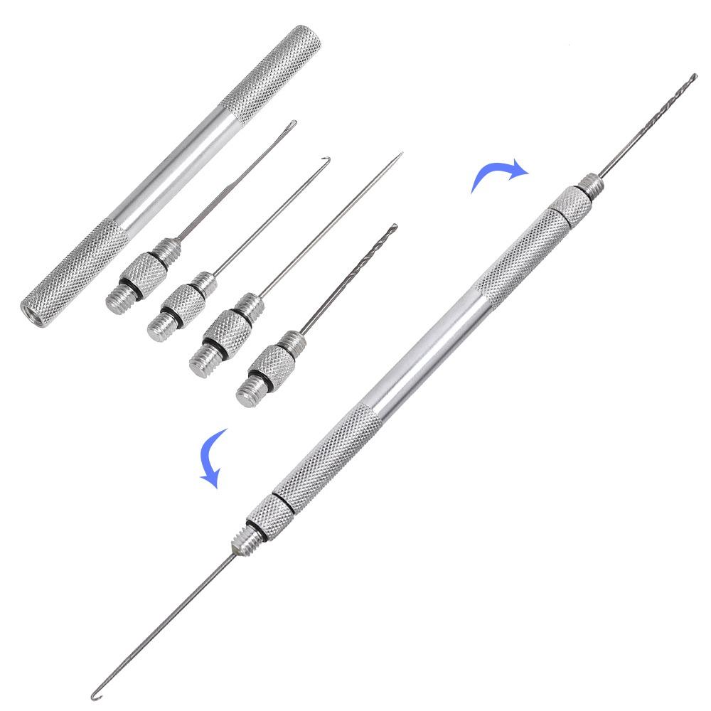 Secure Grip Fishing Bait Needle Lightweight Bait Drill Stringer Bait Needle Kit  Carp Fishing
