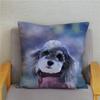 Наволочка для домашней спальни с милым принтом шнауцера, декор для подушки