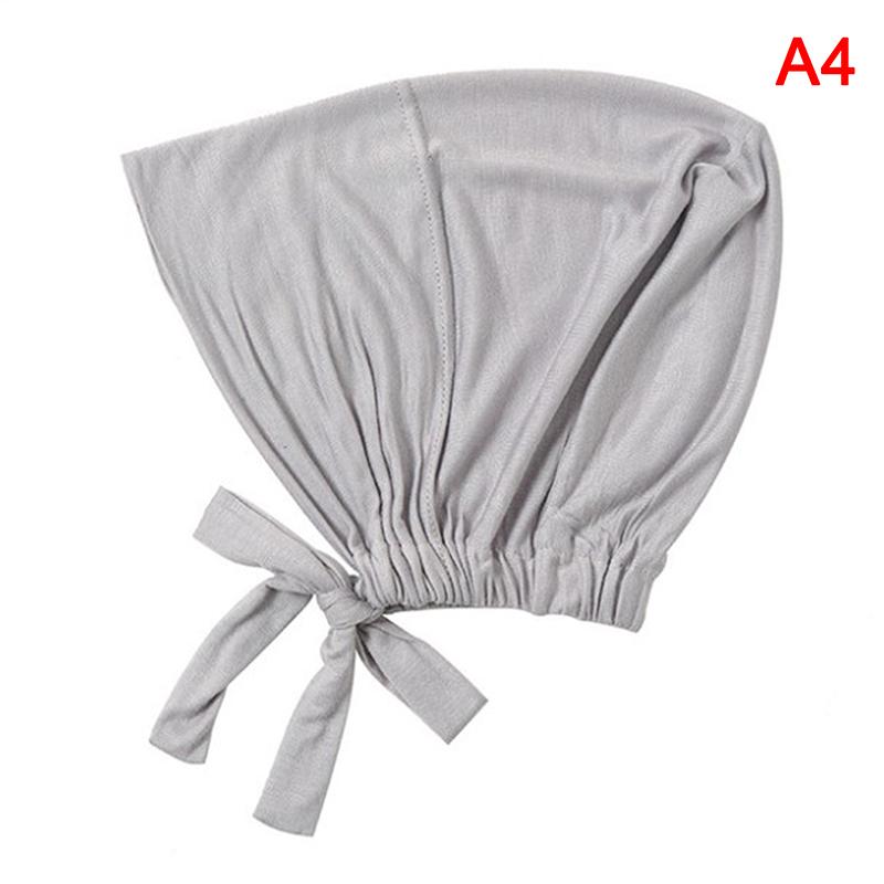Muslim Inner Cap Stretch Hijab With Rope Adjustable Women Underscarf