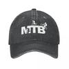 New Spring Autumn Women Men MTB Cycling Logo Baseball Cap Funny Mountain Biker Bike Hip Hop Sun Hat Sport Denim Casquette
