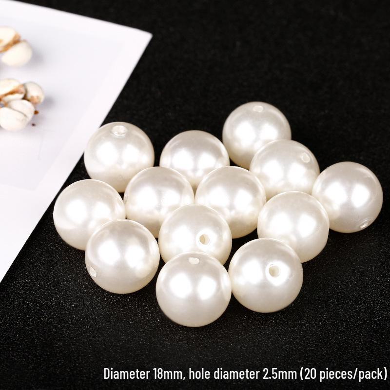 3-30mm Glossy Imitation Pearl Beads for DIY Jewelry: Hairpins, Bracelets, Necklaces, and Decorative Accessories.