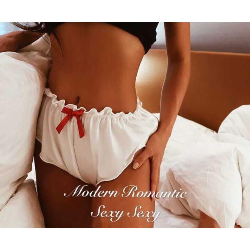 Mid-waist Briefs Large Size Women, Sexy Ice Silk, Seamless Classical Lace, Abdomen and Hips