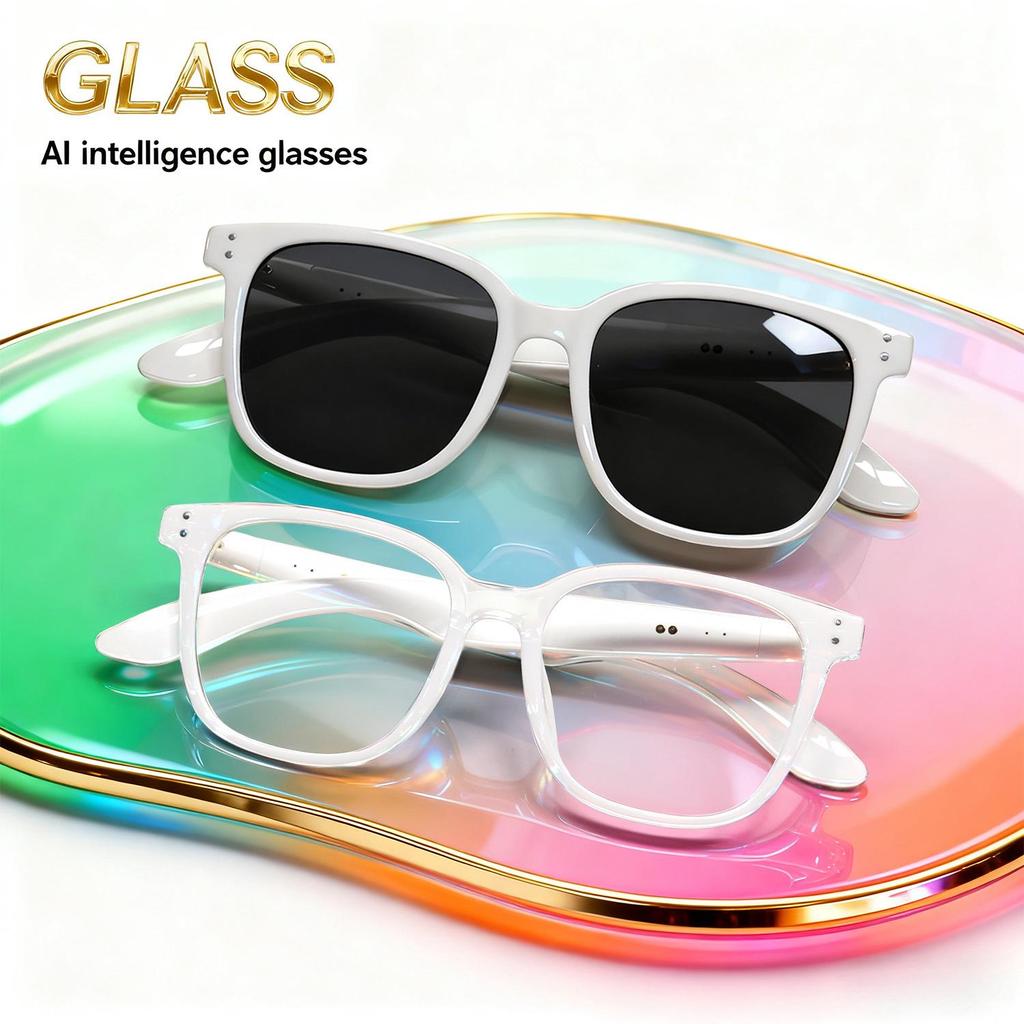F66 AI Bluetooth Translation Glasses: Real-time 100+ Language Translation, Music & Calls Smart Eyewear