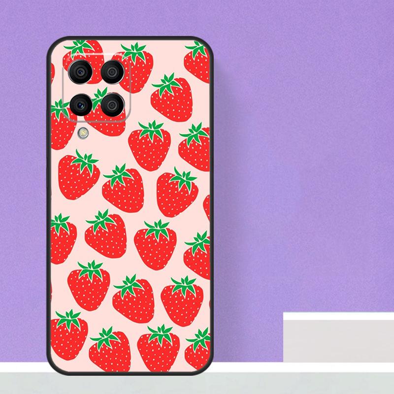 Милый клубничный чехол для Samsung Galaxy M16 M11 M21 M31 M20 M23 M54 M14 M34 M13 M52 M32 M12 M36 M56 M15 M55