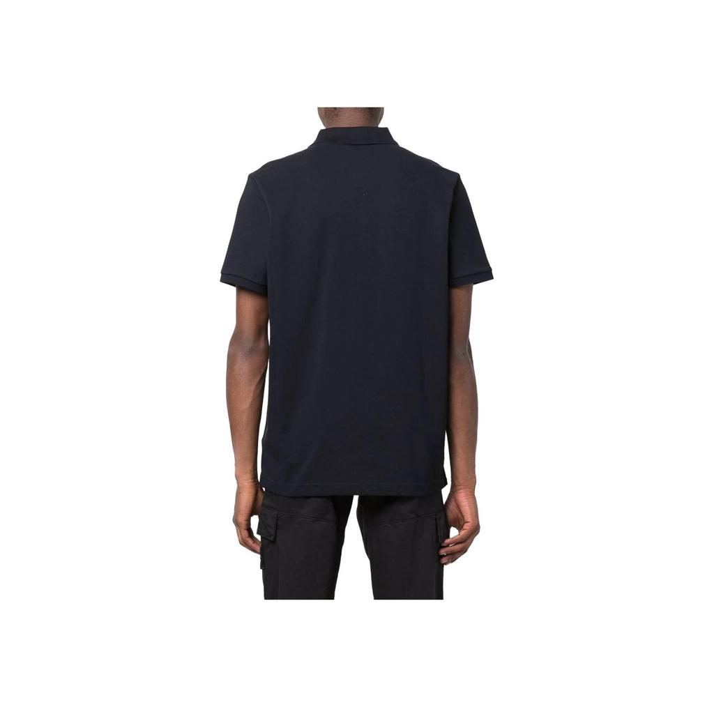 Moncler SS23 Logo Embroidered Cotton Casual Short Sleeve Polo Shirt Men Polo Shirts Dark-Blue H10918A000048455677X