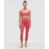Lululemon Flow Y BrA Nulu  Light Support  A C Cups Desert Red