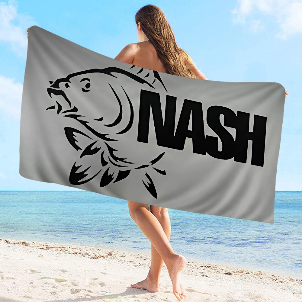 Полотенце для рыбалки Nash из микрофибры Пляжное полотенце Впитывающее Быстросохнущее Мягкое для йоги, плавания, курорта, альпинизма
