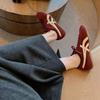 Cowhide Grape Ma Same Fashionable Contrasting Color Dexun Shoes Women's Lace-up Versatile Casual Sports Shoes College Style Forrest Gump Shoes