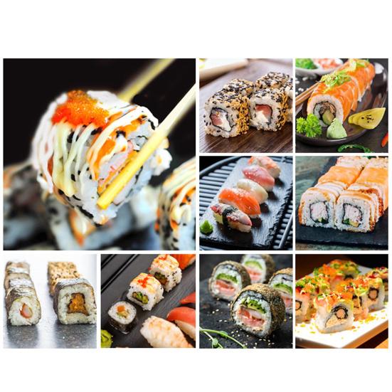 Силиконовый коврик для суши с антипригарным покрытием, пищевой класс, легко чистится, противоскользящий, прямоугольный, домашний японский коврик для приготовления суши Нори, инструмент для изготовления кухонных принадлежностей