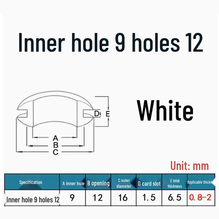 Высокотемпературная белая силиконовая кабельная втулка – Двустороннее защитное уплотнительное кольцо