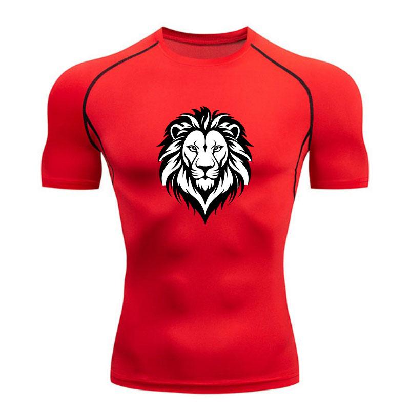 Men's Compression Athletic T-Shirt, Stylish Black White Trib
