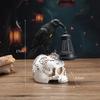 Zombie Skull Lantern Halloween Ornament for Courtyard & Garden Chilling Horror Nightlight Perfect for Spooky Decorations
