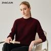 Zhaojun Women's 100% Cashmere Semi-Turtleneck Sweater