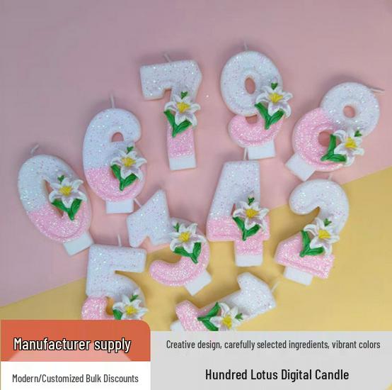 Креативные свечи для торта на день рождения с цифрами 0-9 для украшения торта