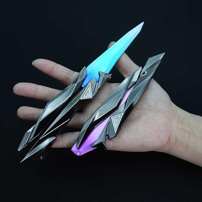 Tactical Shooter Foldable Butterfly Blade 3D Engraved Collectible Weapon Portable Melee Gear For Cosplay/Gaming Accesso