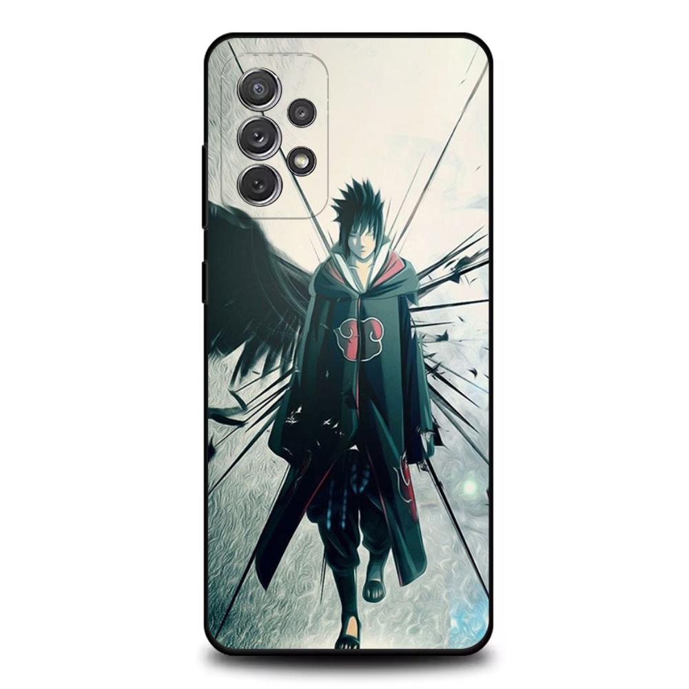 Anime U-Uchihas S-Sasuke Phone Case For Samsung S25,S24,S21,S22,S23,S30,Ultra,S20,Plus,Fe,Lite,Note,10,9,5G Black Cover