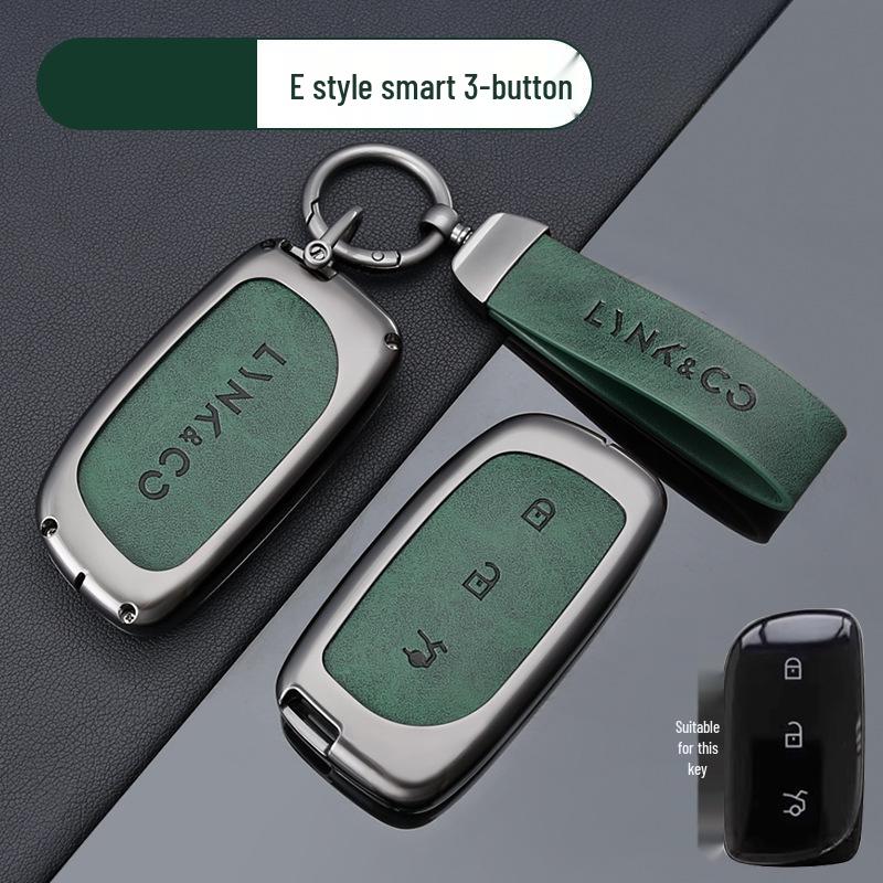 Ключница из цинкового сплава для моделей Lynk & Co - Подходит для Z20, Z10, Co 900 - Премиальный металлический держатель для смарт-карты