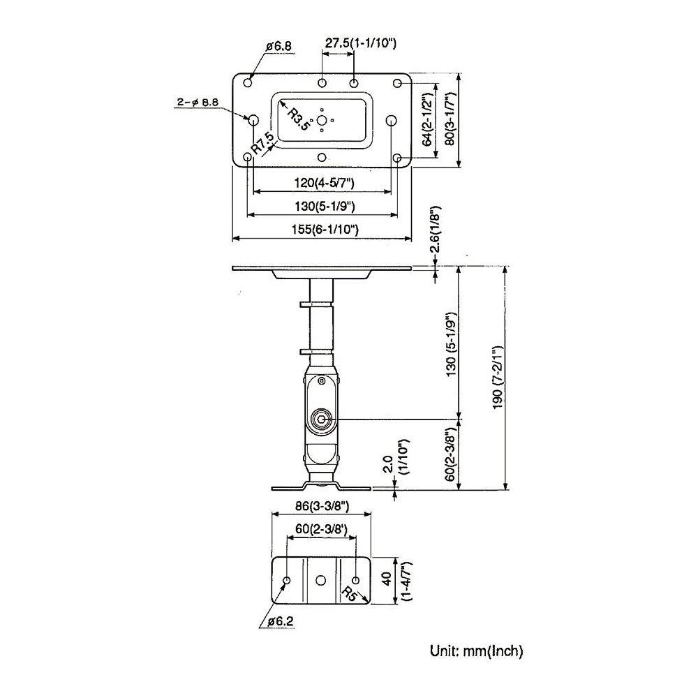 Yamaha BWS20190 Speaker Wall Brackets (Set of 2)