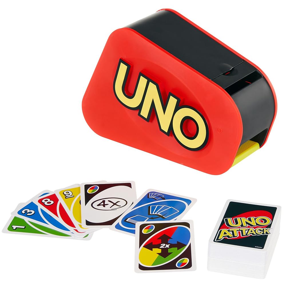 Mattel Game UNO Uno Attack Extreme Card Game Party Game for Players Ages 7 and Up GXY78 2-10