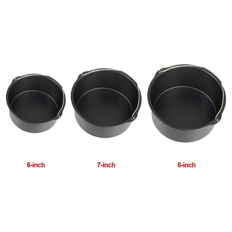 8/7/6 дюймовая фритюрница форма для выпечки круглый противень с антипригарным покрытием противень для запекания пиццы корзина для торта посуда для выпечки кухонные принадлежности для приготовления пищи