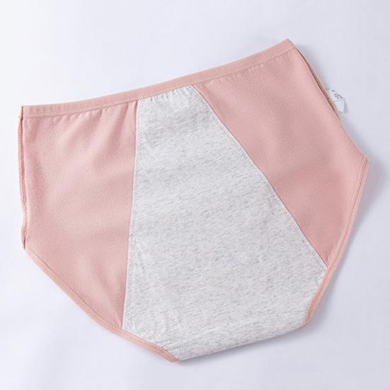 Женские трусики однотонные, большого размера, мягкие, с высокой талией, бесшовные, эластичные, непромокаемые, для менструации