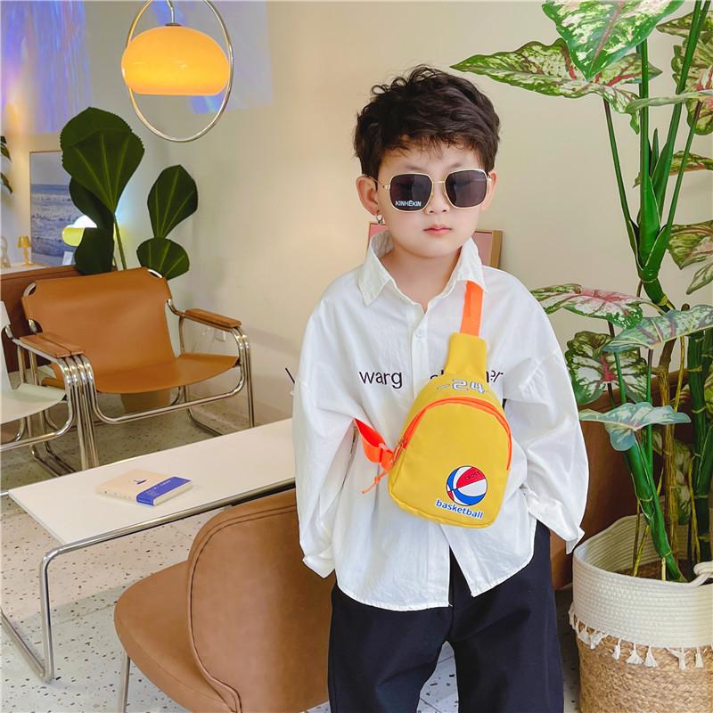 Trendy Cartoon Kids Backpack Stylish Canvas Crossbody Bag For Boys And Girls