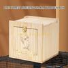 92MF Bird Breeding Box Nest for Parrots with Clear Window Parrots Cage Toy Nest