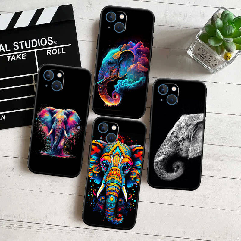 MH8 Animal Elephant Phone Shell for Samsung S20 S21 S22 S23 S24 FE Ultra Plus Lite S21S A55 A07 A17 F06 F16 M06 M16 M56 A36 A37 A57