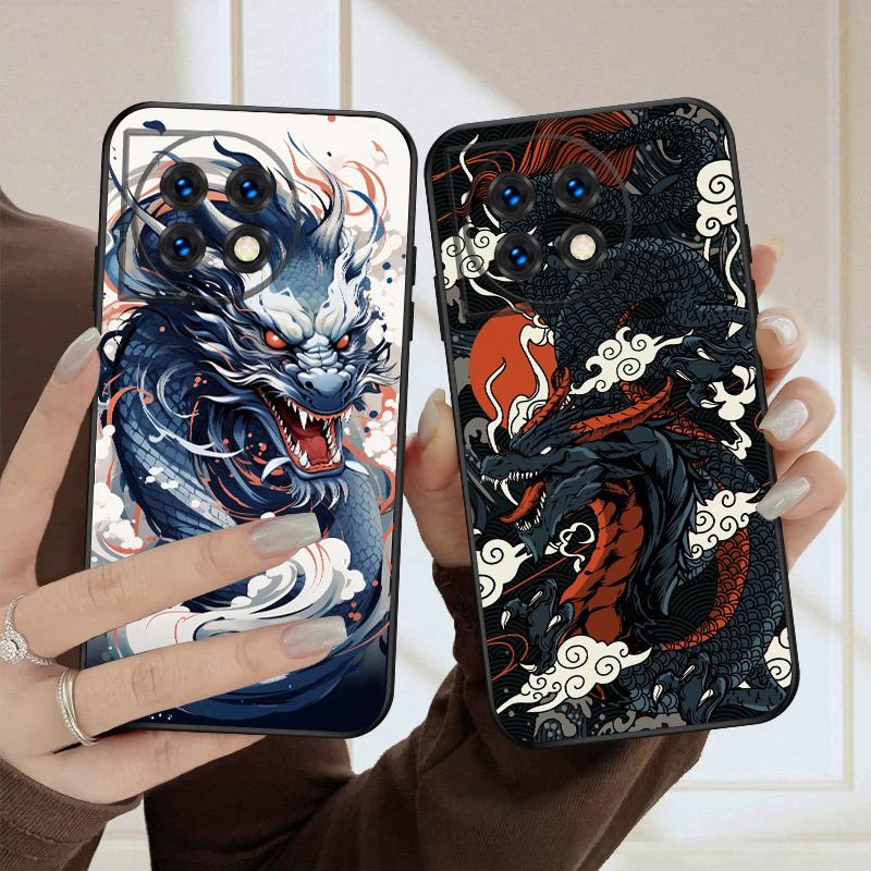 Морской Белый Дракон Для OnePlus 8 9 11 12 13 10 Pro 9RT 8T 12R Ace 3 5 2V Nord CE 2 4 Lite N20 SE N30 N200 силиконовый мягкий чехол для телефона