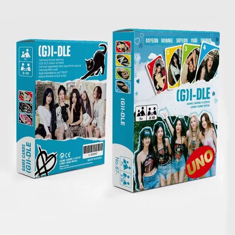 (G)I-DLE Игровые карты 112шт,в подарок 8шт карточек