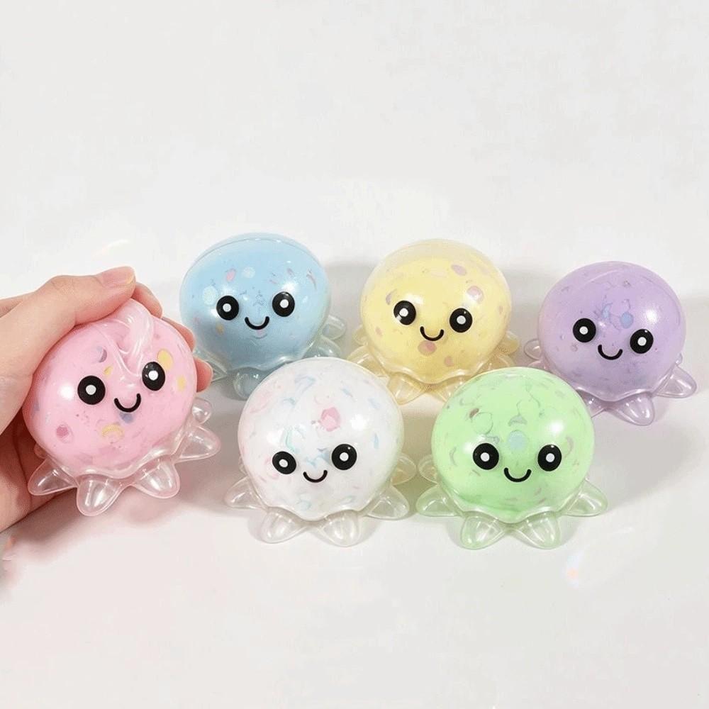 Slow Rebound Octopus Fidget Toy Vibrant Colors Octopus Squishy Toy Gift For Adults
