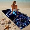 proof beach towel with a Genshin Impact characters8 pattern - soft,absorbent,quick-drying,machine washable - perfect for swimming,camping,bathing