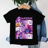 New 2026 KPop Demon Hunters Saja Boys Cartoon Boys Tshirt Round Neck Print Fashion Casual Top Childrens Tshirt Kids Clothing