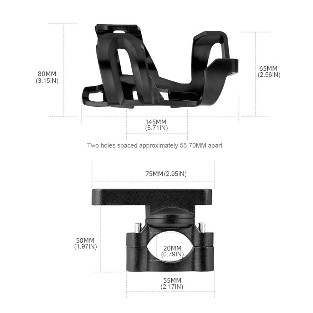 Кронштейн для питьевой чашки, держатель для питьевой чашки для мотоцикла, съемное зеркало для езды на руле, держатель для бутылки с водой для езды и путешествий