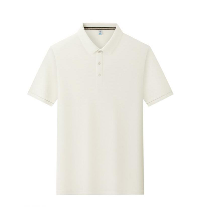 Летняя мужская и женская футболка с коротким рукавом и лацканом, однотонная, YG-688