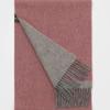 RECLOW RECLOW 100% Wool Two-Tone Pink Color Block Muffler