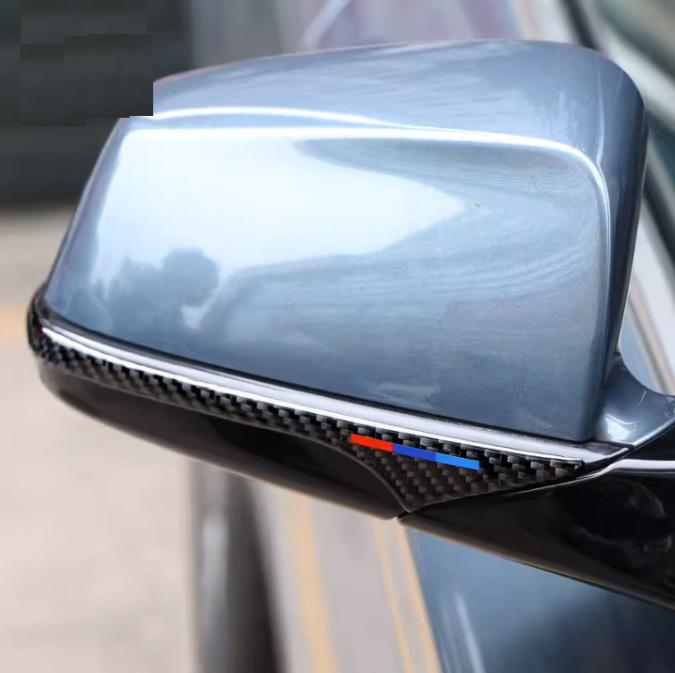 Защита зеркала заднего вида из углеродного волокна для BMW 123 серии, GT, 5 серии, X1, X3, X4, X5, X6 - Защитная декоративная накладка от столкновений и царапин